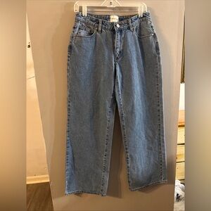 NWOT - Abrand Women's Jeans 95 Mid Baggy Luca  Straight Leg - Size 26. M26